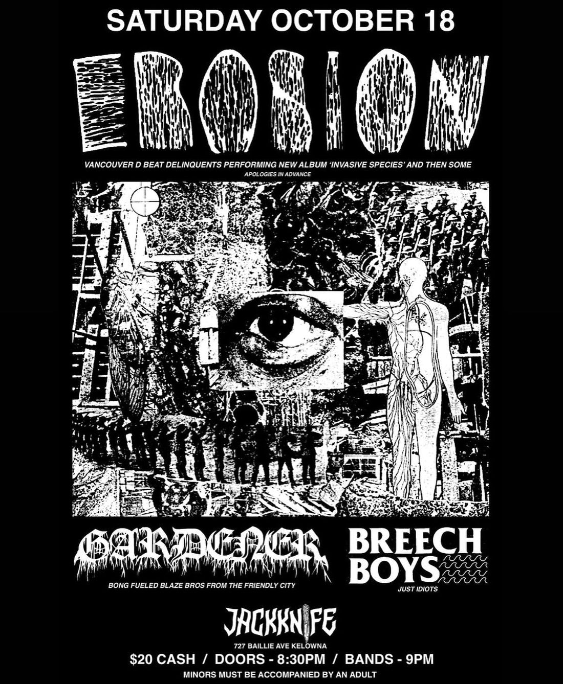 Erosion // Gardener // Breech Boys