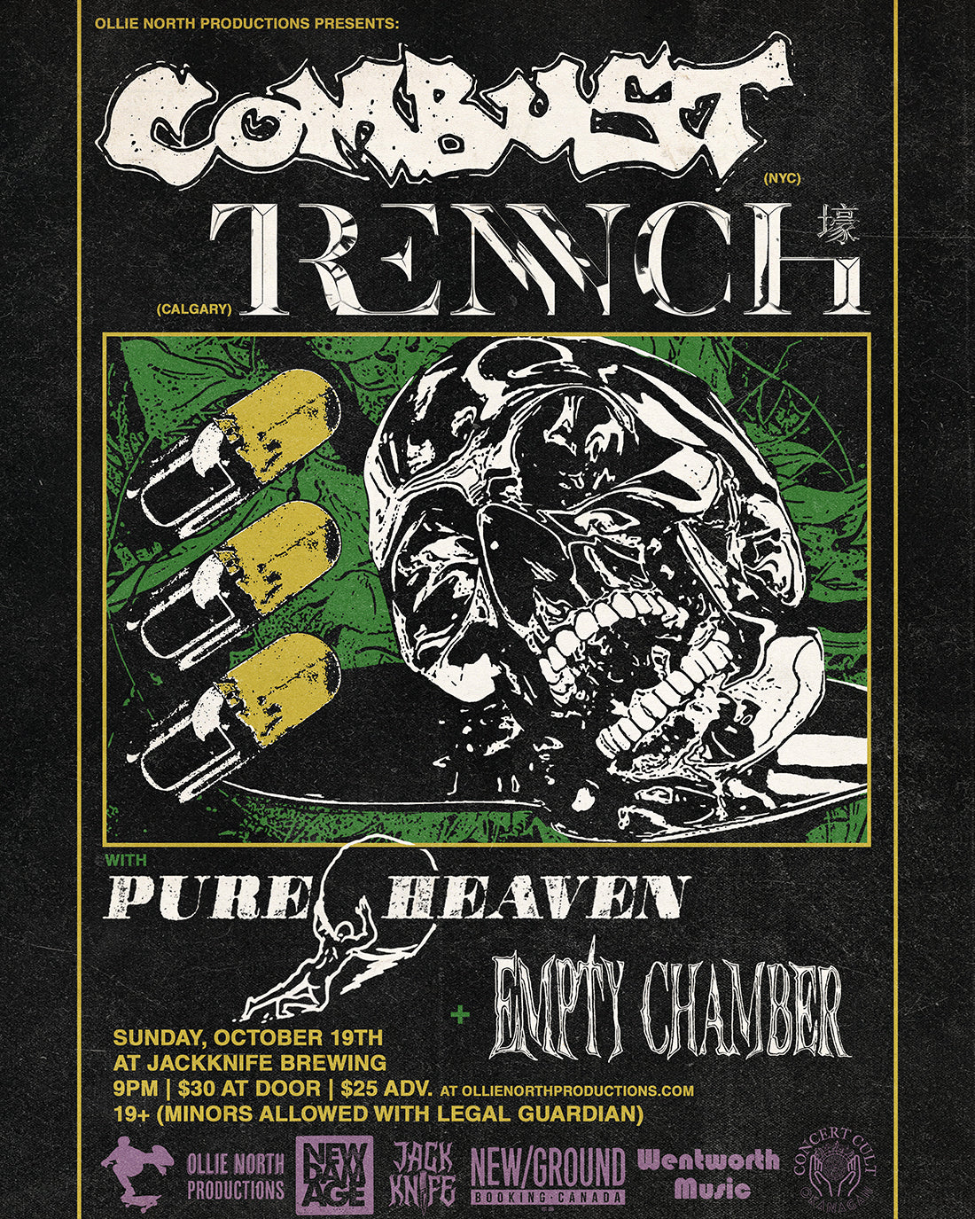 Combust // Trench // Pure Heaven // Empty Chamber