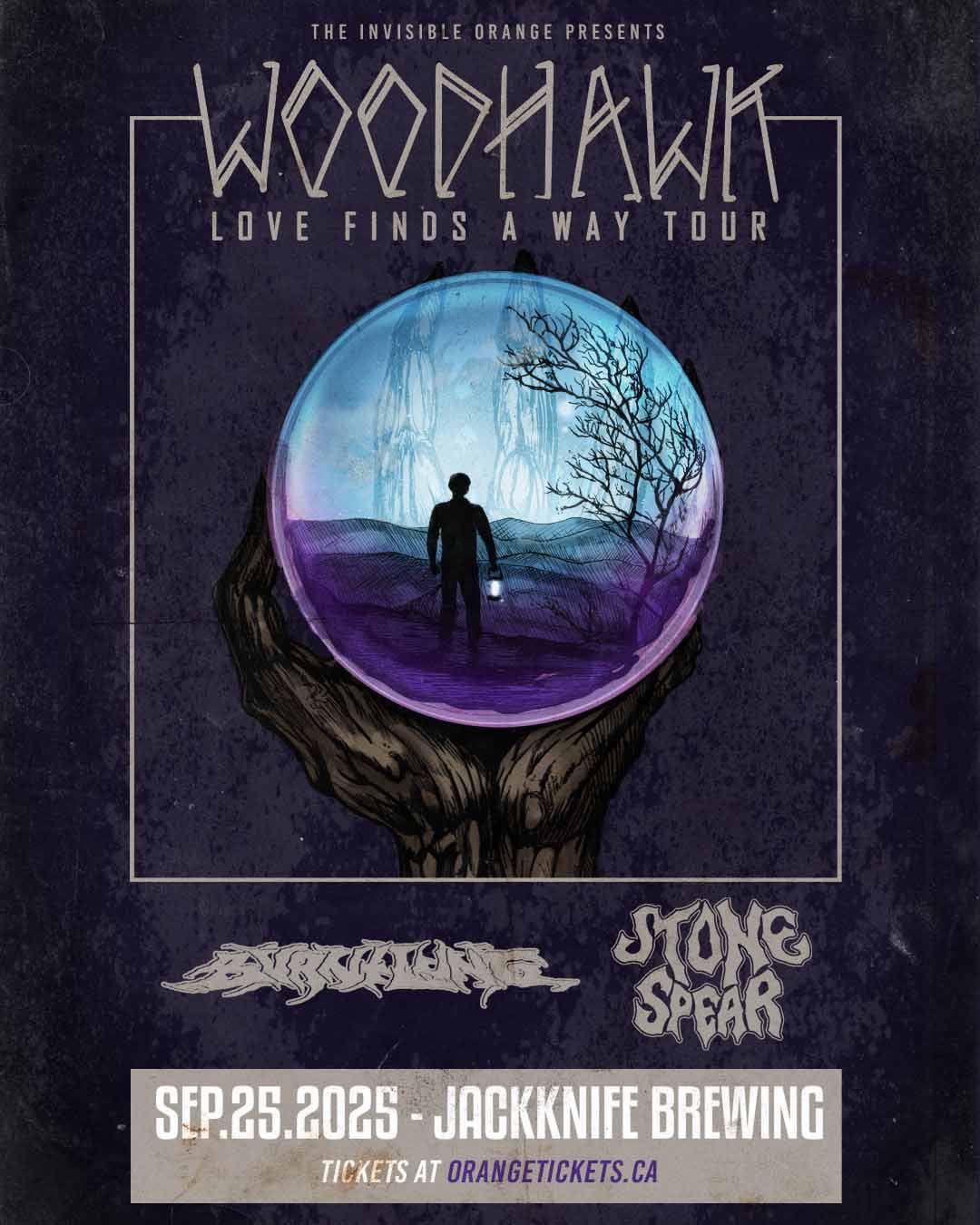 WOODHAWK // BURNT LUNG // STONE SPEAR